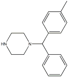 [(4-METHYLPHENYL)PHENYLMETHYL]PIPERAZINE Structure