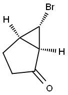 Bicyclo[3.1.0]hexan-2-one, 6-bromo-, (1-alpha-,5-alpha-,6-alpha-)- (9CI) 结构式