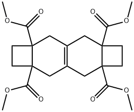 1,2,4,5,6,8-Hexahydrodicyclobuta[b,g]naphthalene-2a,4a,6a,8a(3H,7H)-tetracarboxylic acid tetramethyl ester 结构式