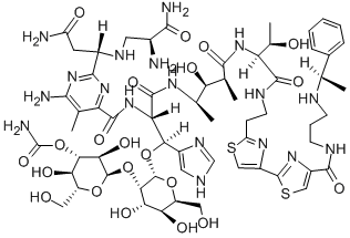 ペプロマイシン 化学構造式