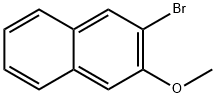 2-Bromo-3-methoxynaphthalene Struktur
