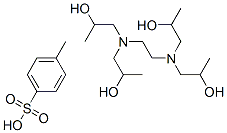 N,N'-ethylenebis[bis(2-hydroxypropyl)amine] toluene-p-sulphonate 结构式