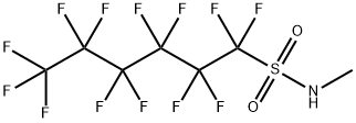 N-甲基-1,1,2,2,3,3,4,4,5,5,6,6,6-十三氟代-1-己烷磺酰胺, 68259-15-4, 结构式