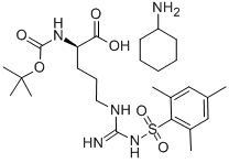 BOC-D-ARG(MTS)-OH CHA Structure