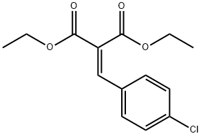 2-(4-氯苯亚甲基)丙二酸二乙酯, 6827-40-3, 结构式