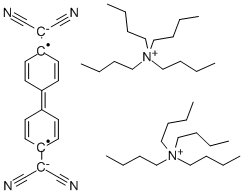 双(四正丁基铵)合四氰基二苯酚醌二甲烷,68271-98-7,结构式