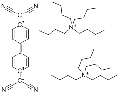 BIS(TETRA-N-BUTYLAMMONIUM) TETRACYANODIPHENOQUINODIMETHANIDE Structure