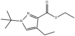 1H-Pyrazole-3-carboxylicacid,1-(1,1-dimethylethyl)-4-ethyl-,ethylester(9CI) 结构式