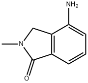 4-アミノ-2-メチルイソインドリン-1-オン 化学構造式