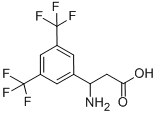 3-氨基-3-(3,5-双(三氟甲基)苯基)丙酸 结构式