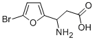 3-amino-3-(5-bromo-2-furyl)propanoic acid 结构式