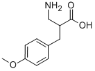 2-アミノメチル-3-(4-メトキシフェニル)プロピオン酸 化学構造式