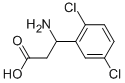 3-AMINO-3-(2,5-DICHLORO-PHENYL)-PROPIONIC ACID 化学構造式