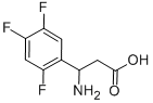 3-AMINO-3-(2,4,5-TRIFLUORO-PHENYL)-PROPIONIC ACID 结构式