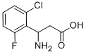 3-AMINO-3-(2-CHLORO-6-FLUORO-PHENYL)-PROPIONIC ACID Structure
