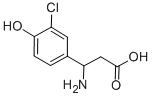 3-AMINO-3-(3-CHLORO-4-HYDROXY-PHENYL)-PROPIONIC ACID 结构式