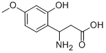 3-AMINO-3-(2-HYDROXY-4-METHOXY-PHENYL)-PROPIONIC ACID 结构式