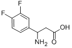 3-AMINO-3-(3,4-DIFLUORO-PHENYL)-PROPIONIC ACID, 682804-05-3, 结构式