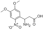 3-AMINO-3-(4,5-DIMETHOXY-2-NITRO-PHENYL)-PROPIONIC ACID 化学構造式