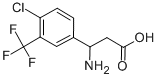 3-AMINO-3-(4-CHLORO-3-TRIFLUOROMETHYL-PHENYL)-PROPIONIC ACID Struktur