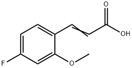 4-氟-2-甲氧基肉桂酸 结构式