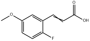 2-FLUORO-5-METHOXYCINNAMIC ACID Structure