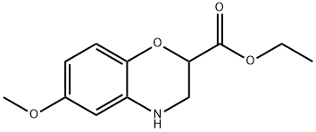 ETHYL 6-METHOXY-3,4-DIHYDRO-2H-1,4-BENZOXAZINE-2-CARBOXYLATE Struktur