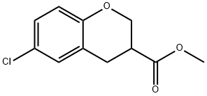 6-CHLORO-CHROMAN-3-CARBOXYLIC ACID METHYL ESTER Structure