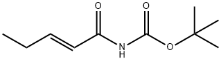 Carbamic acid, [(2E)-1-oxo-2-pentenyl]-, 1,1-dimethylethyl ester (9CI) Structure