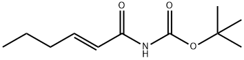 Carbamic acid, [(2E)-1-oxo-2-hexenyl]-, 1,1-dimethylethyl ester (9CI) Struktur