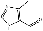 4-メチル-1H-イミダゾール-5-カルバルデヒド 化学構造式