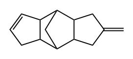 1,2,3,3a,4,4a,5,7a,8,8a-デカヒドロ-2-メチレン-4,8-メタノ-s-インダセン 化学構造式