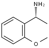 (R)-1-(2-メトキシフェニル)エチルアミン 化学構造式