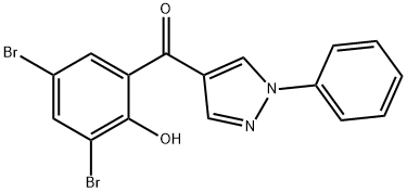 4-(3,5-DIBROMO-2-HYDROXYBENZOYL)-1-페닐피라졸