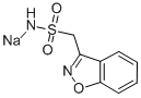唑尼沙胺钠, 68291-98-5, 结构式