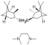 (+)-イソピノカンフェイルボラン TMEDA コンプレックス 化学構造式