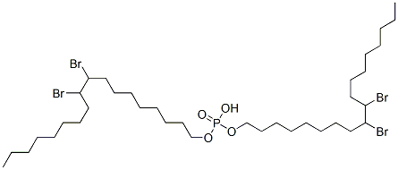 bis(9,10-dibromooctadecyl) hydrogen phosphate Struktur