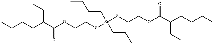 (dibutylstannylene)bis(thioethylene) bis(2-ethylhexanoate),68298-37-3,结构式