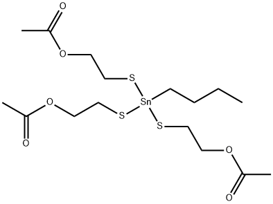 4-[(2-acetoxyethyl)thio]-4-butyl-9-oxo-8-oxa-3,5-dithia-4-stannadecyl acetate Structure
