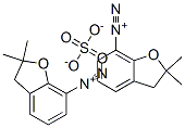 bis[2,3-dihydro-2,2-dimethyl-7-benzofurandiazonium] sulphate Structure