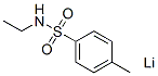lithium N-ethyl-p-toluenesulphonamidate Structure