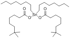 ジオクチル錫バ-サテ-ト 化学構造式