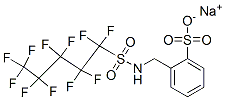 sodium [[[(undecafluoropentyl)sulphonyl]amino]methyl]benzenesulphonate|