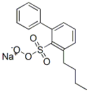 sodium butyl-2-hydroxy[1,1'-biphenyl]sulphonate Struktur