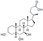 (3a,5b,6a,7b)-3,6,7-trihydroxy-Cholan-24-oic acid Struktur