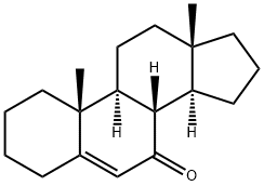 アンドロスタ-5-エン-7-オン 化学構造式