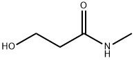 3-ヒドロキシ-N-メチルプロパンアミド 化学構造式