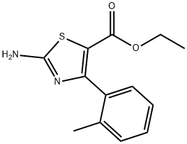 ETHYL 2-AMINO-4-O-TOLYLTHIAZOLE-5-CARBOXYLATE, 68301-47-3, 结构式