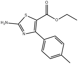 ETHYL 2-AMINO-4-P-TOLYLTHIAZOLE-5-CARBOXYLATE Structure