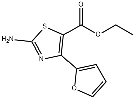 2-AMINO-4-(2-FURANYL)-5-THIAZOLECARBOXYLIC ACID ETHYL ESTER Struktur